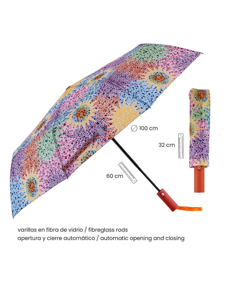 Gaudí Multicolour Automatic Folding Umbrella