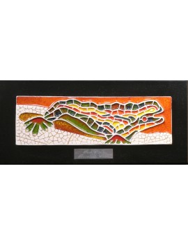 Picture Bas-relief of Lizard Park Güell Gaudi Barcelona