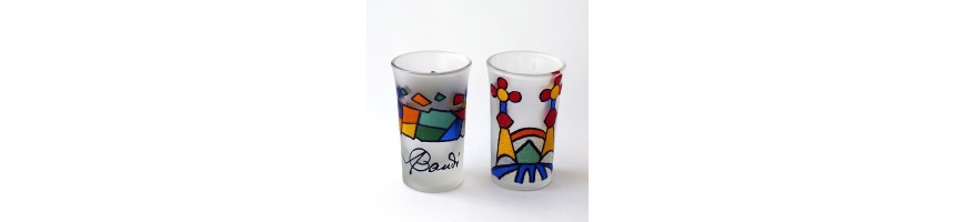 Drams and glass tumblers